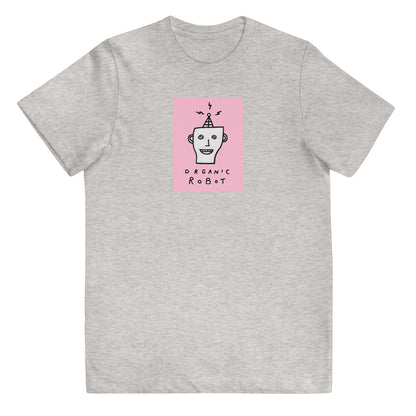 Organic Robot, Pink - Youth jersey t-shirt