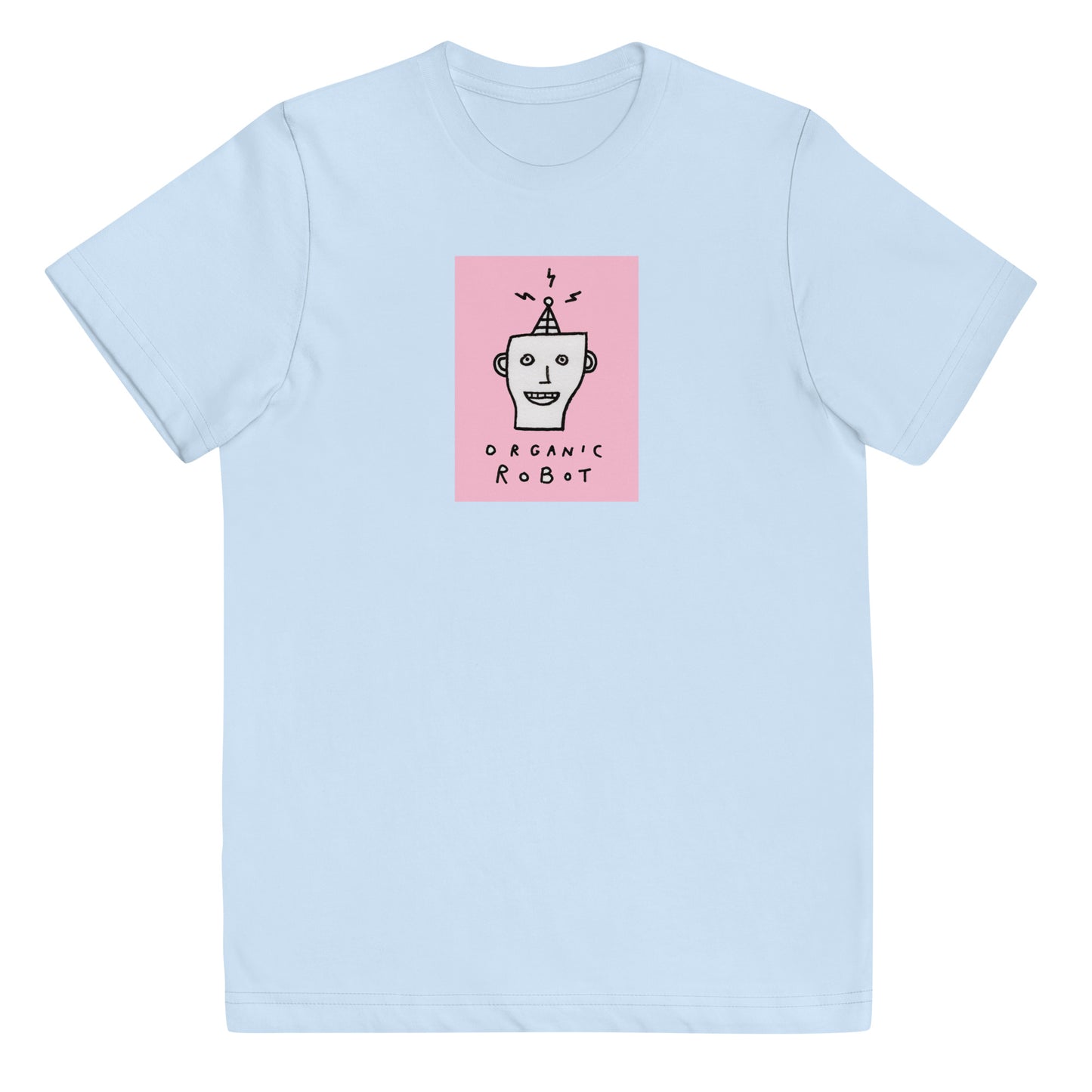 Organic Robot, Pink - Youth jersey t-shirt