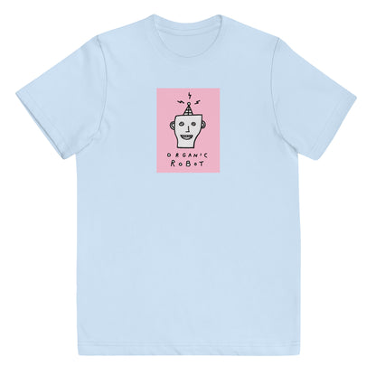 Organic Robot, Pink - Youth jersey t-shirt