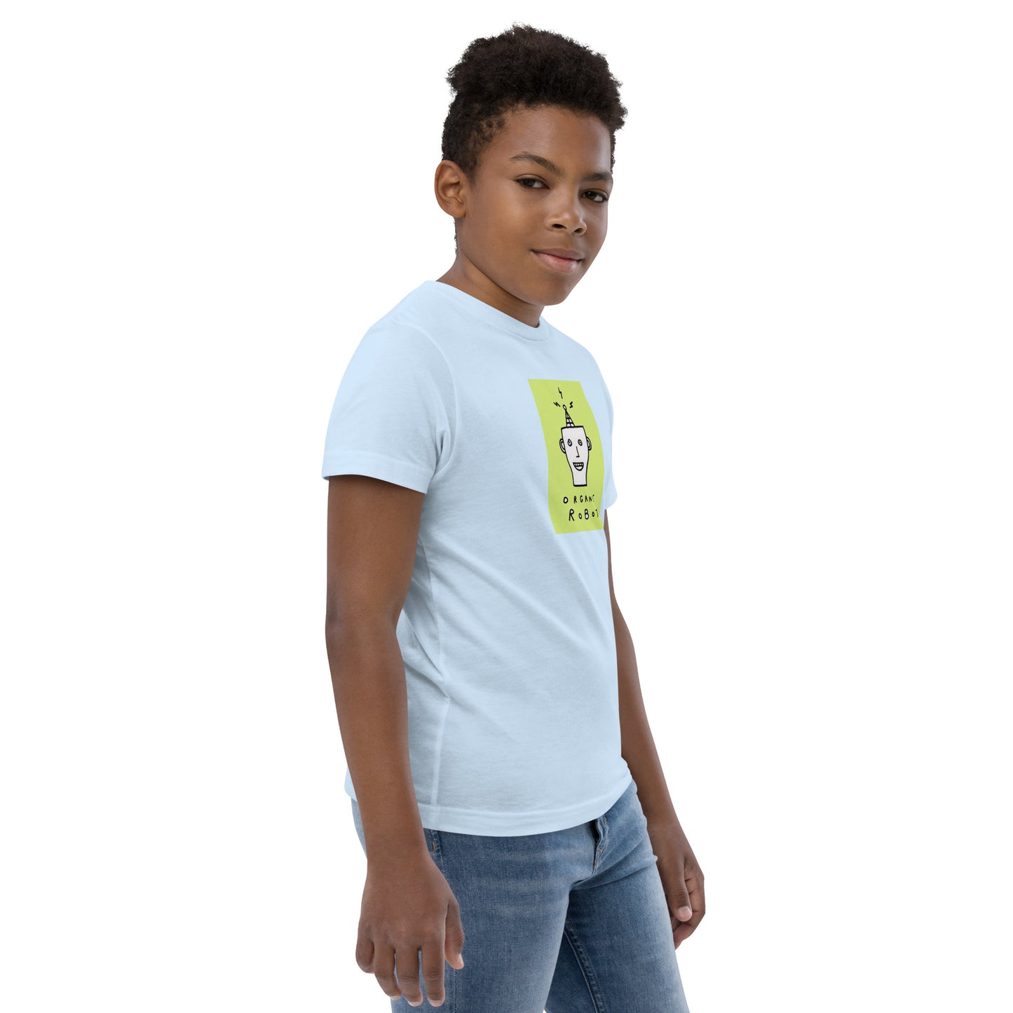 Organic Robot, Green - Youth jersey t-shirt