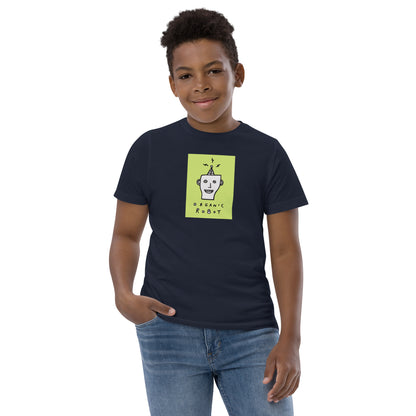Organic Robot, Green - Youth jersey t-shirt