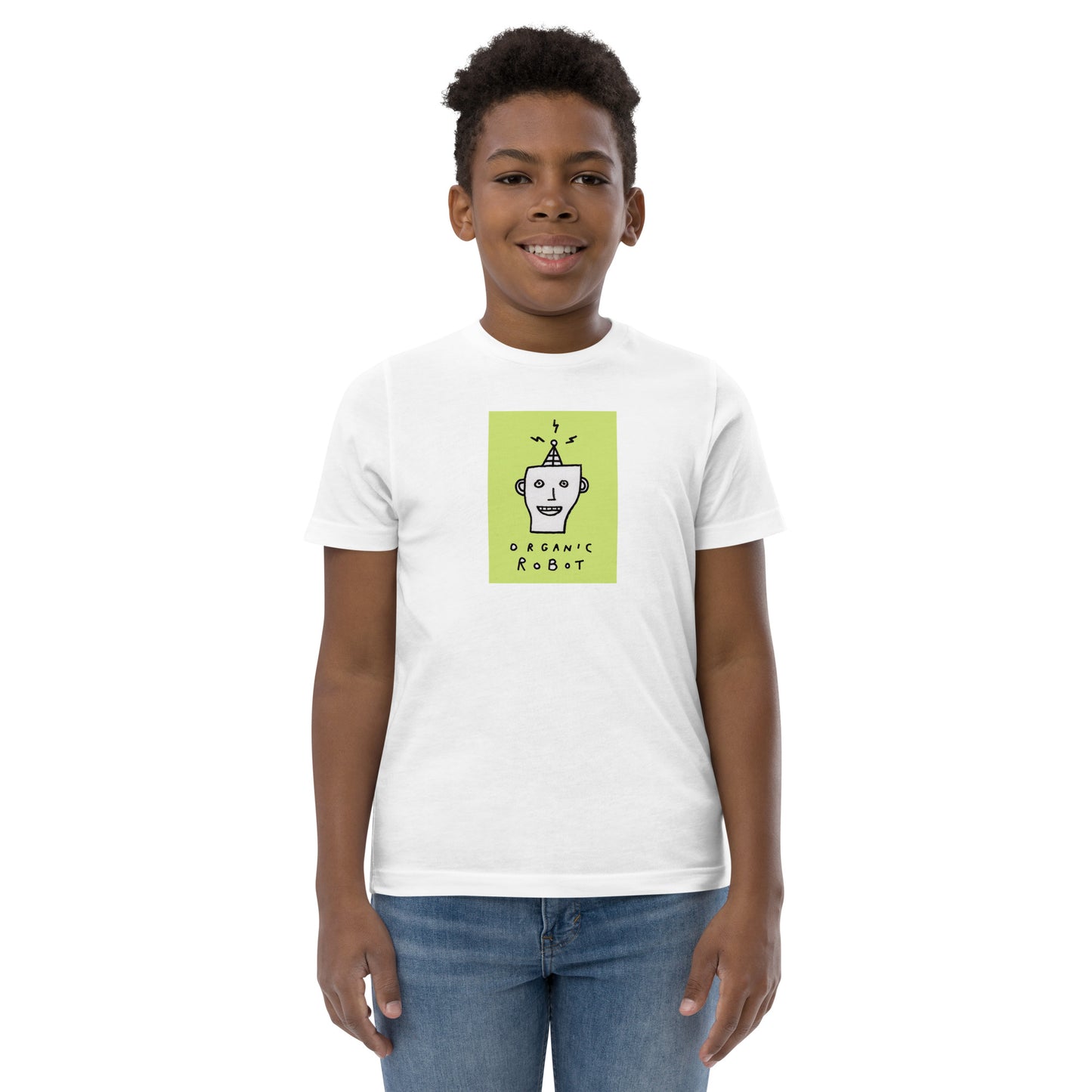 Organic Robot, Green - Youth jersey t-shirt